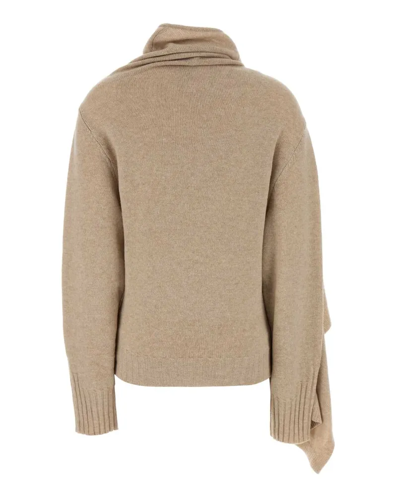ATTICO Women's Sand Wool Sweater Beige Exterior: Virgin Felpe Beige