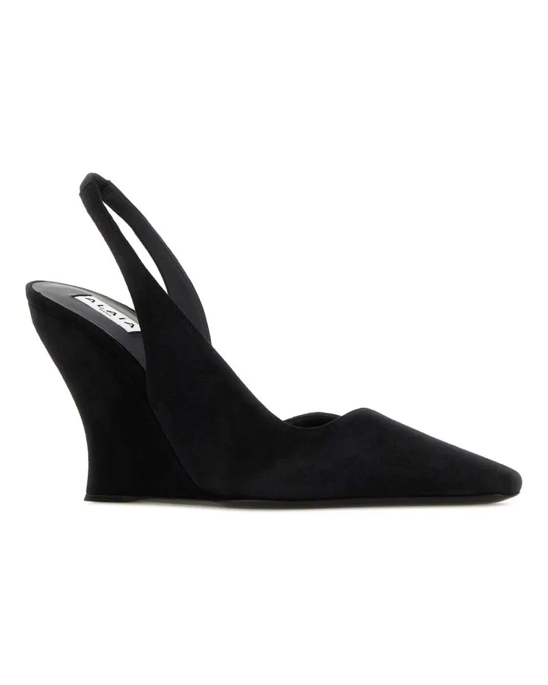 Alaïa Women's Black Suede Wave Pumps Noir Scarpe Con Tacco High Heel Shoes Black