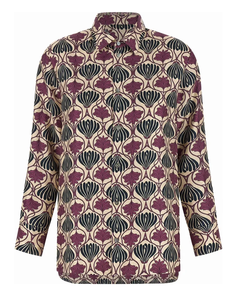 Max Mara Women's Multicolor Silk Blouse Pink
