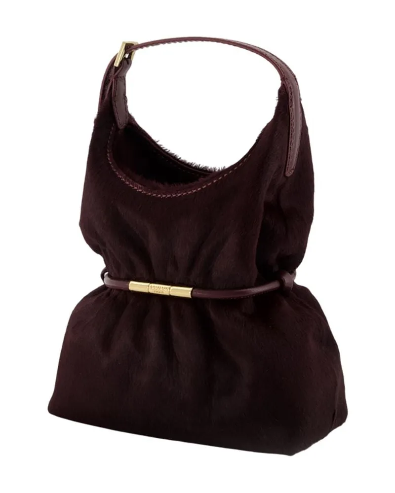 Balmain Sphynx Mini Bag — Burgundy Burgundy