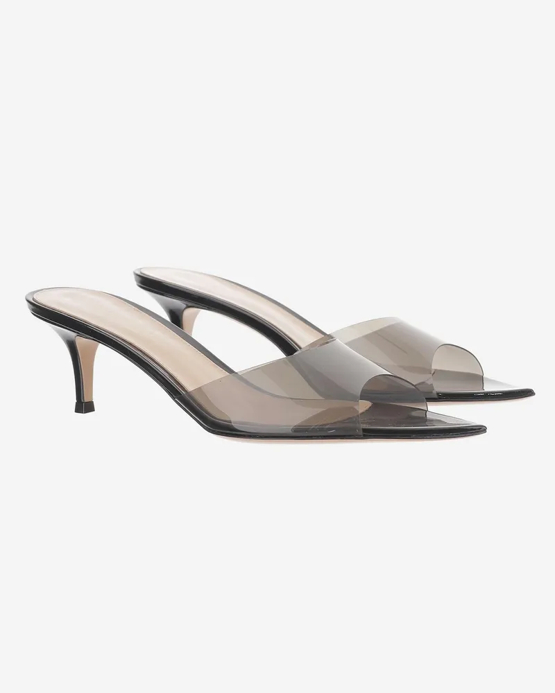 Gianvito Rossi Women's Sandals Elle Black Nylon And Leather Black