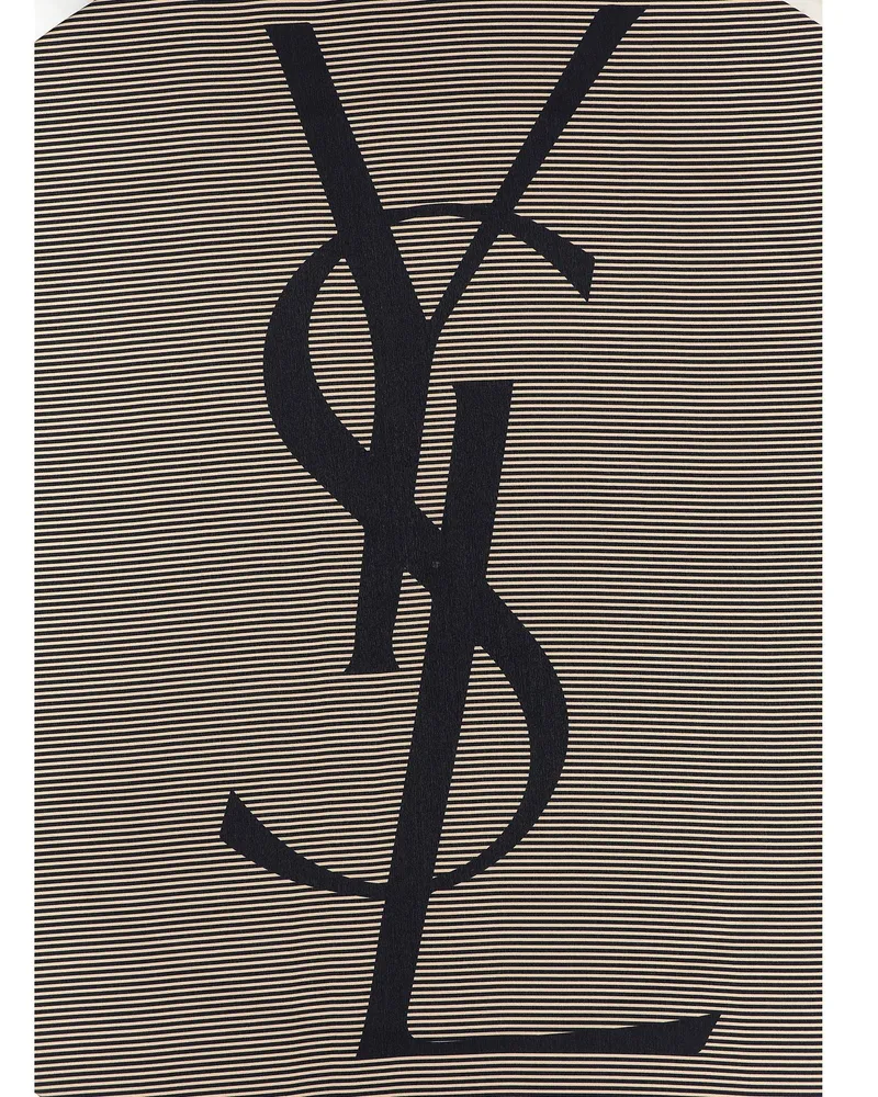 Saint Laurent Cassandre Scarf — Black Black