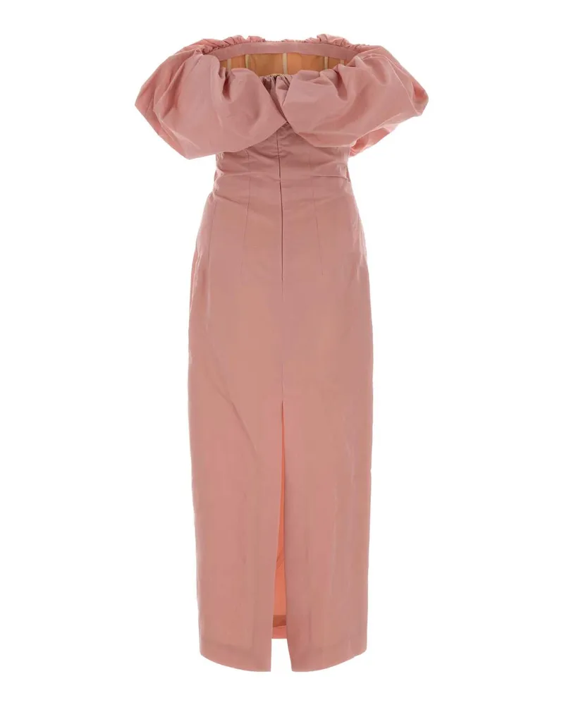 Magda Butrym Women's Pink Cotton Blend Dress Exterior: Silk Abiti Pink