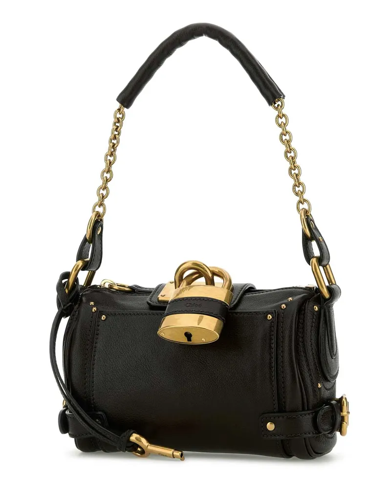 Chloé Women's Black Leather Small Paddington Shoulder Bag Borse A Mano Black
