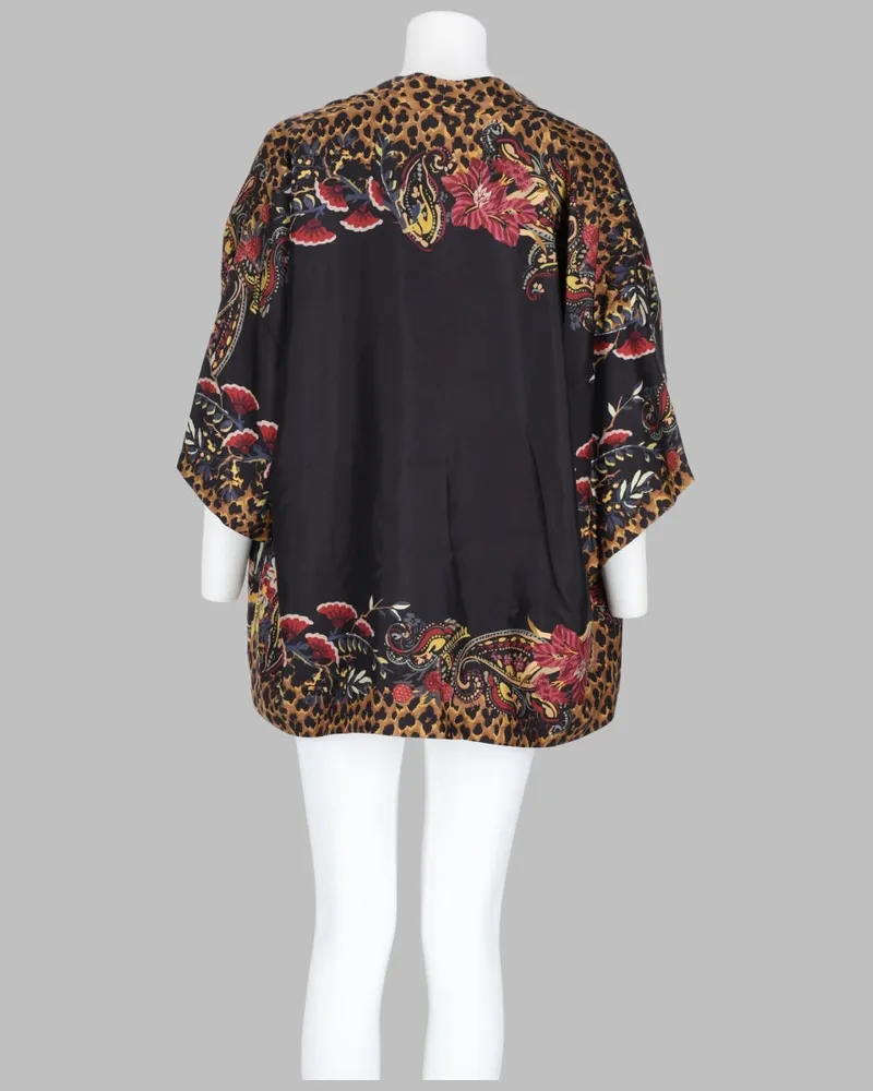 Etro Women Printed Silk Jacket Multicolour Brown