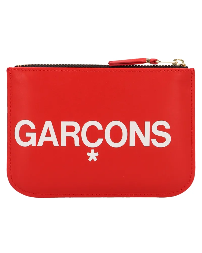 Comme des Garçons Women's Multicolor Calfskin Cardholder Accessory Red