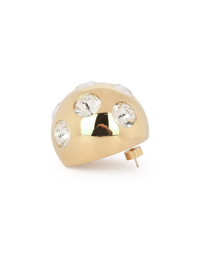 Jacquemus Women's Les Boucles Salon Goldcrystal Orecchini Earrings Goldcrystal