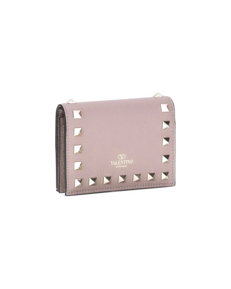 Valentino Garavani Women's Multicolor Calf Leather Bos Taurus Wallet Pink