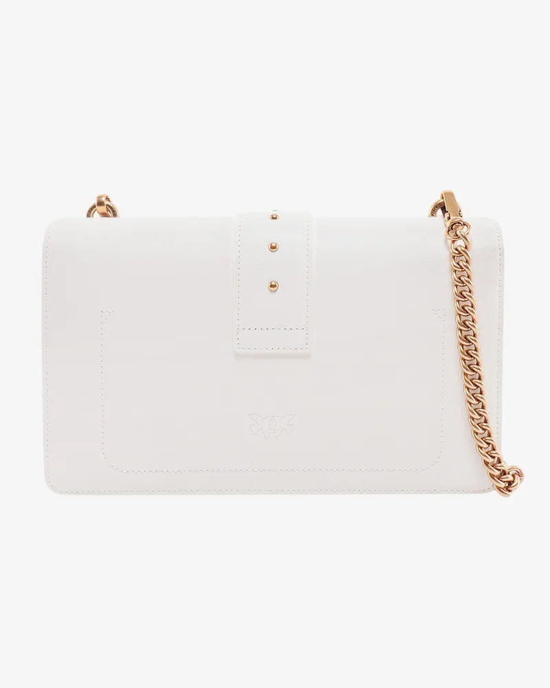 Pinko Women's Shoulder Bag Leather White White