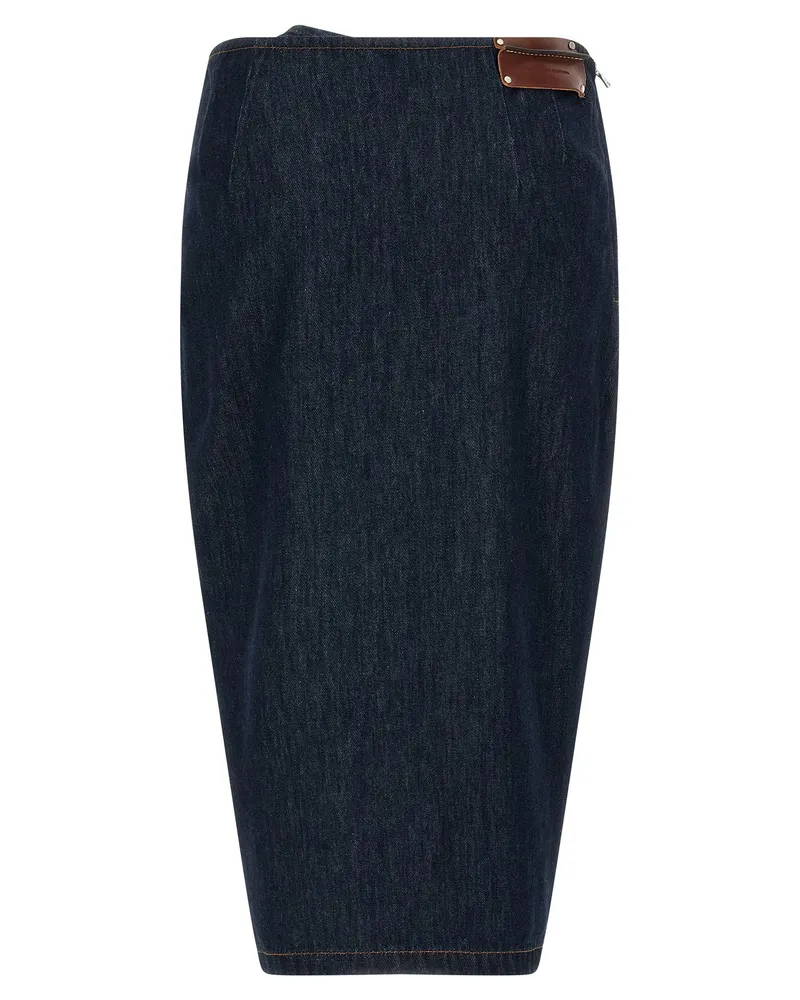 Dries van Noten Sinas Skirt — Navy Navy