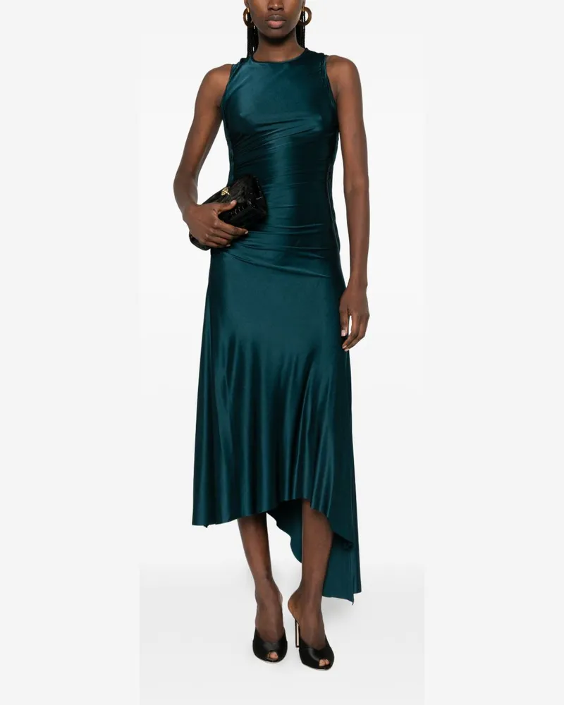 Victoria Beckham Women's Twist Dress Petrol Viscose Petrol