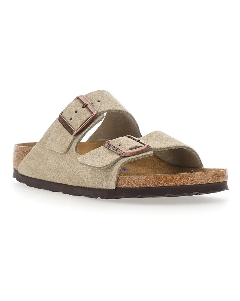 Birkenstock Women's Sandals Arizona Sfb Leve Beige Suede Sole Beige