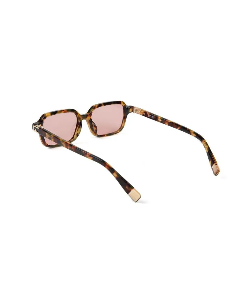 Furla Women's Sunglasses Burgundy-Glossy Havana Acetate Burgundy