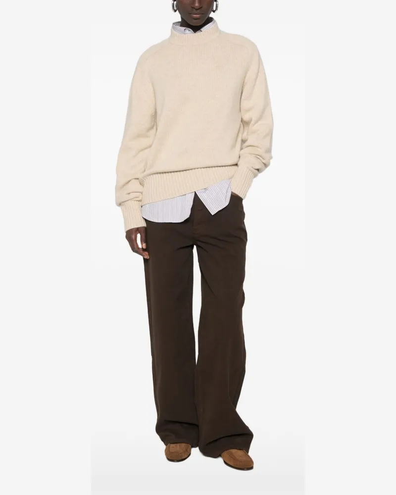 extreme cashmere Cashmere Crewneck Sweater — Beige Beige