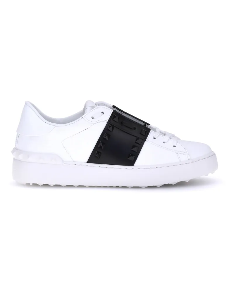 Valentino Garavani Women's Sneakers Open Rockstud White-Black White-Black-White Trainers White/black/white White