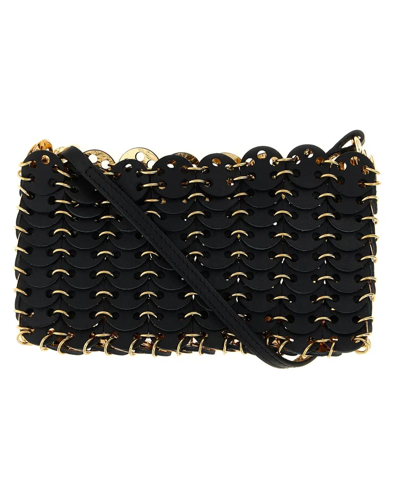 Paco Rabanne 1969 Nano Flip Shoulder Bag — Black Black