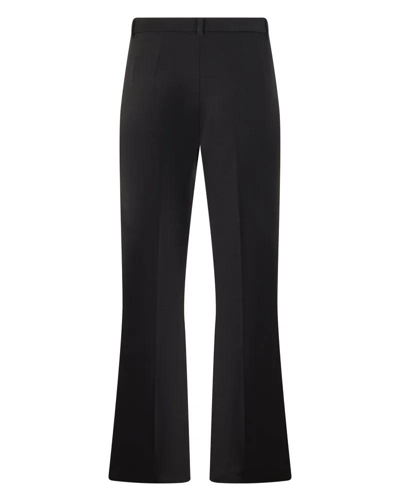 Max Mara Women's Flared Trousers Umanita Black Cotton Black