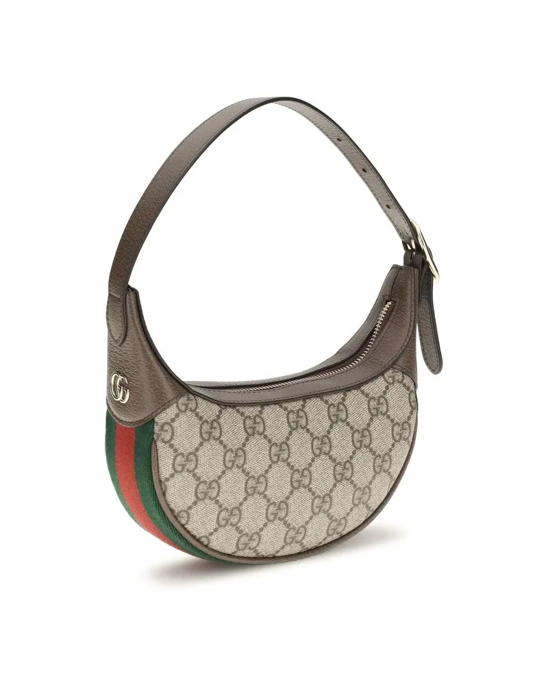 Gucci Women's Ophidia Shoulder Bag Beige Leather Trims Beige