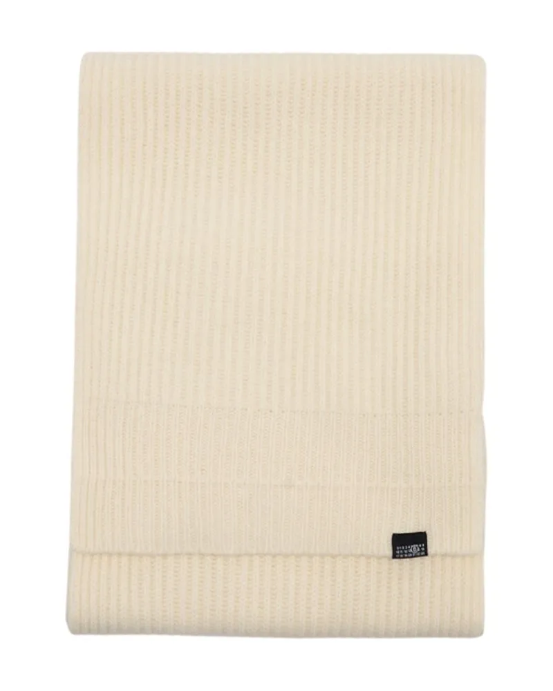 Maison Margiela Unisex Scarf -  Wool White Accessories White