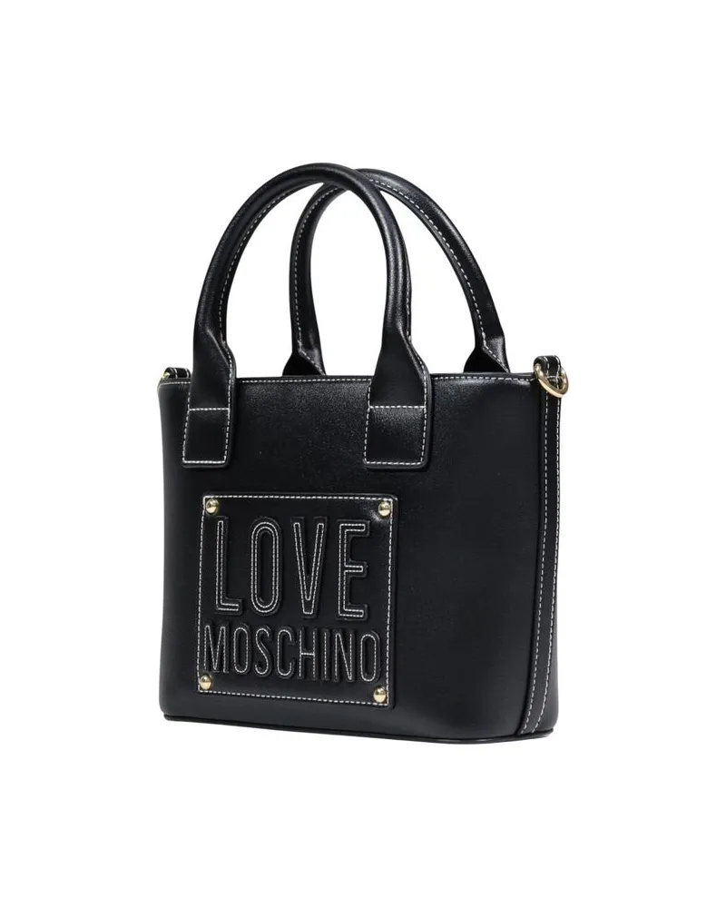 Moschino Women's Black Polyethylene Handbag Bag Black