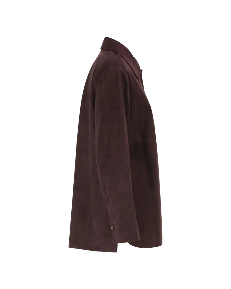 Max Mara Lambskin Coat — Red Red