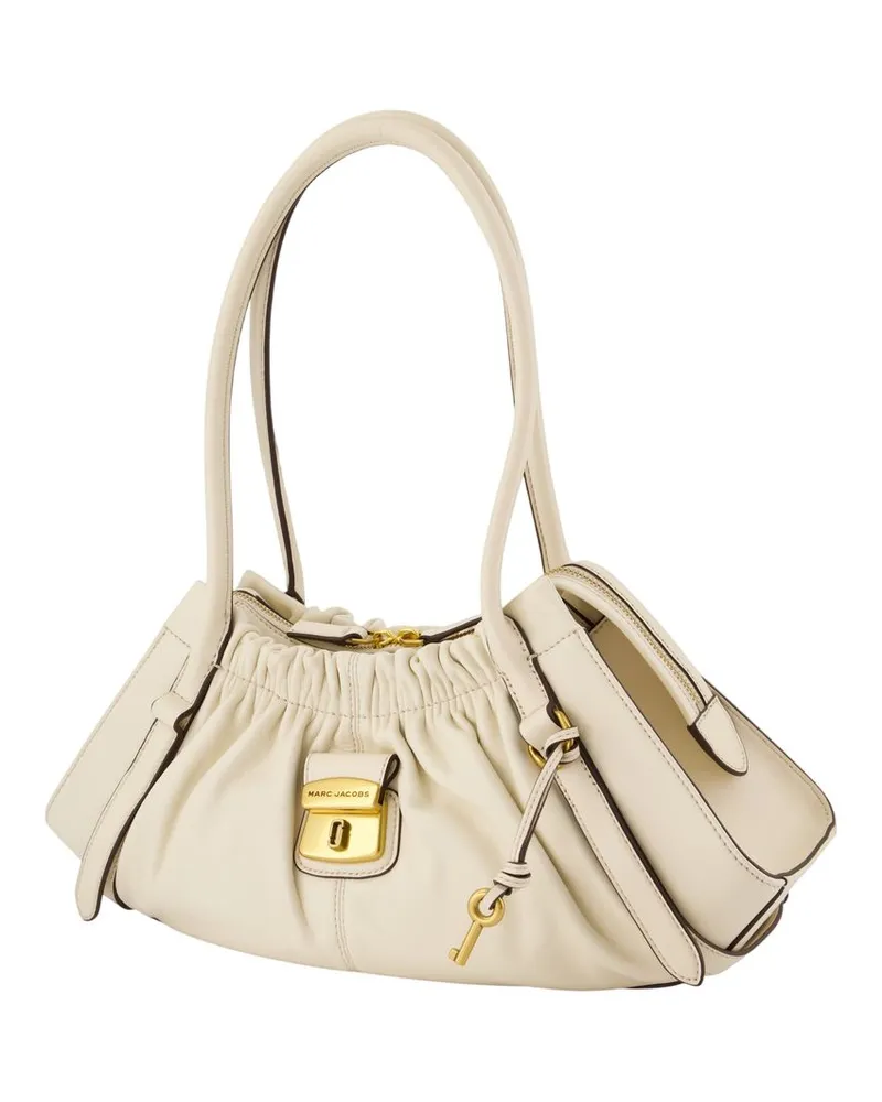 Marc Jacobs Women's The Satchel Shoulder Bag -  Leather Ivory Lambskin Shoulder-Hobo-Bags Beige