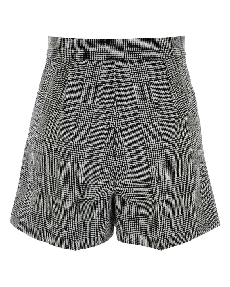 Max Mara Women's Embroidered Wool Agoraio Shorts Blu Marino-Bianco Exterior: Virgin Pantaloni Marino/bianco Trousers Navy