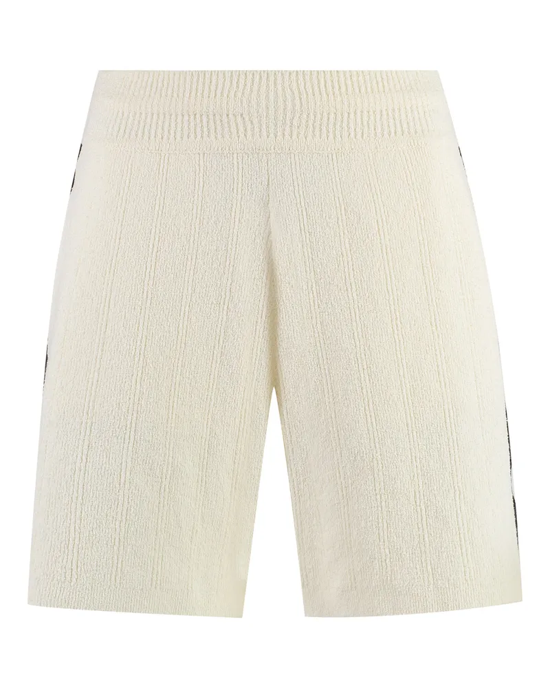 Golden Goose Women Knitted Shorts Ivory Polyamide Beige