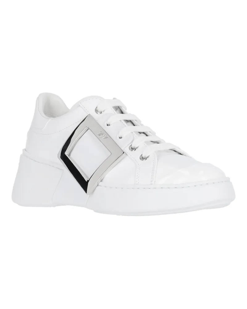 Roger Vivier Women's Sneakers White Calf Leather White