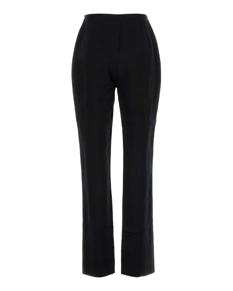 Nanushka Women's Black Satin Pant Blackecru Exterior: Acetate Pantaloni Black