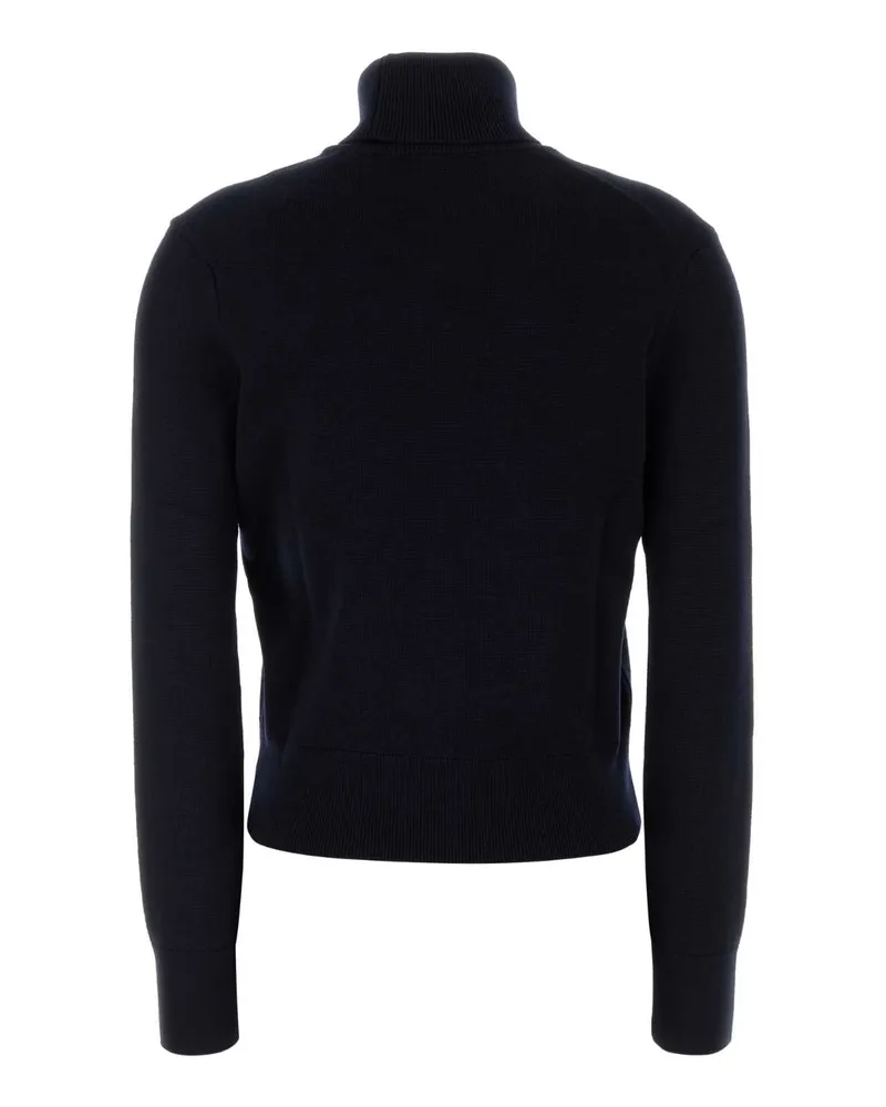 AMI Paris Women's Coeur Sweater Navy Merino Wool Navy
