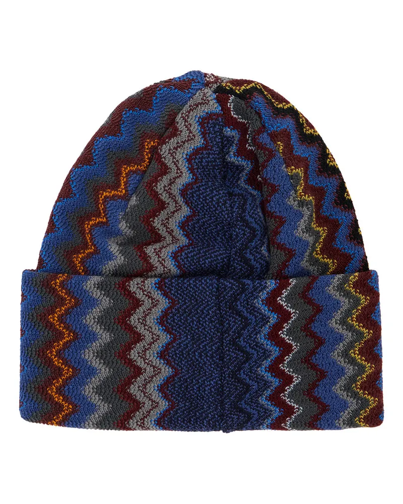 Missoni Men's Beanie, Brown Wool Acrylic Hat Brown