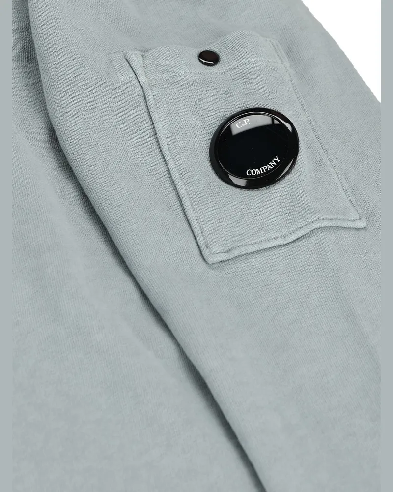 C.P. Company Crew Neck Cotton Sweatshirt — Grey Grey