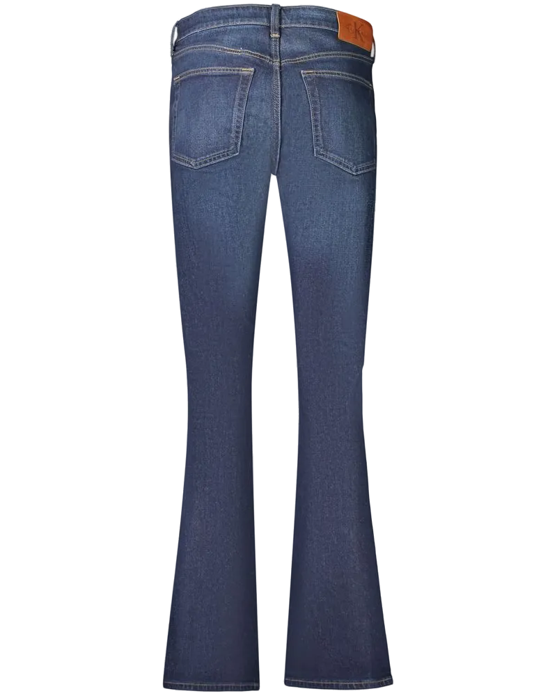 Calvin Klein Cotton Bootcut Jeans — Blue Blue