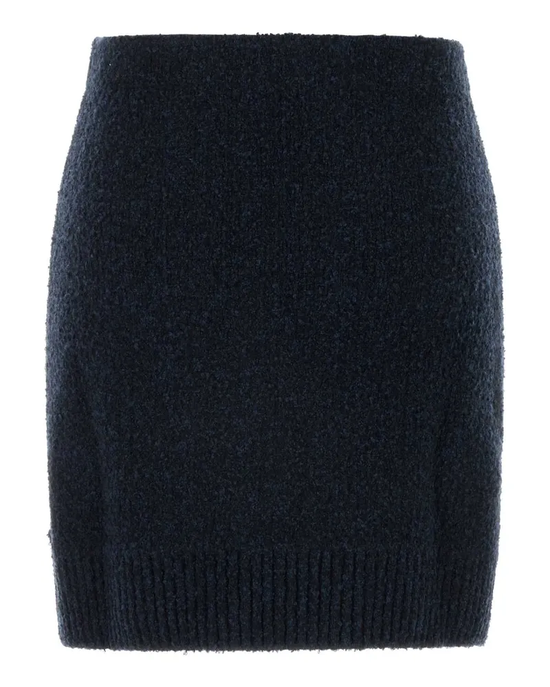 Bottega Veneta Women's Midnight Blue Bouclã© Mini Skirt Navy Gonne Navy
