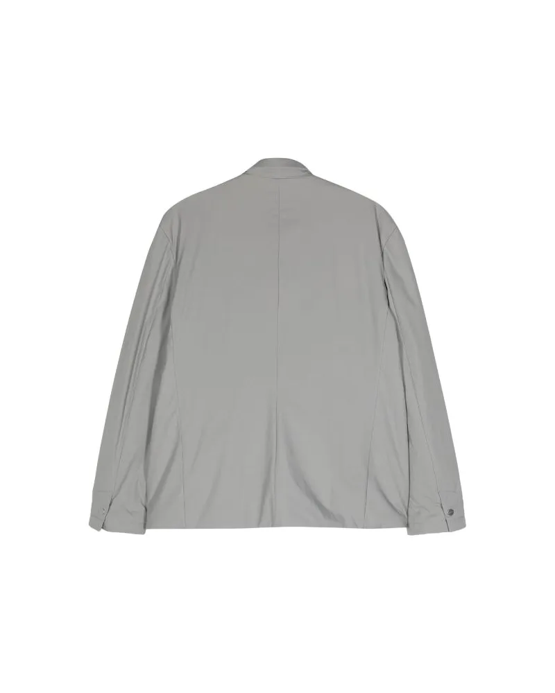 Kiton Men's Lightweight Zip-Up Jacket Ss24 M Gray