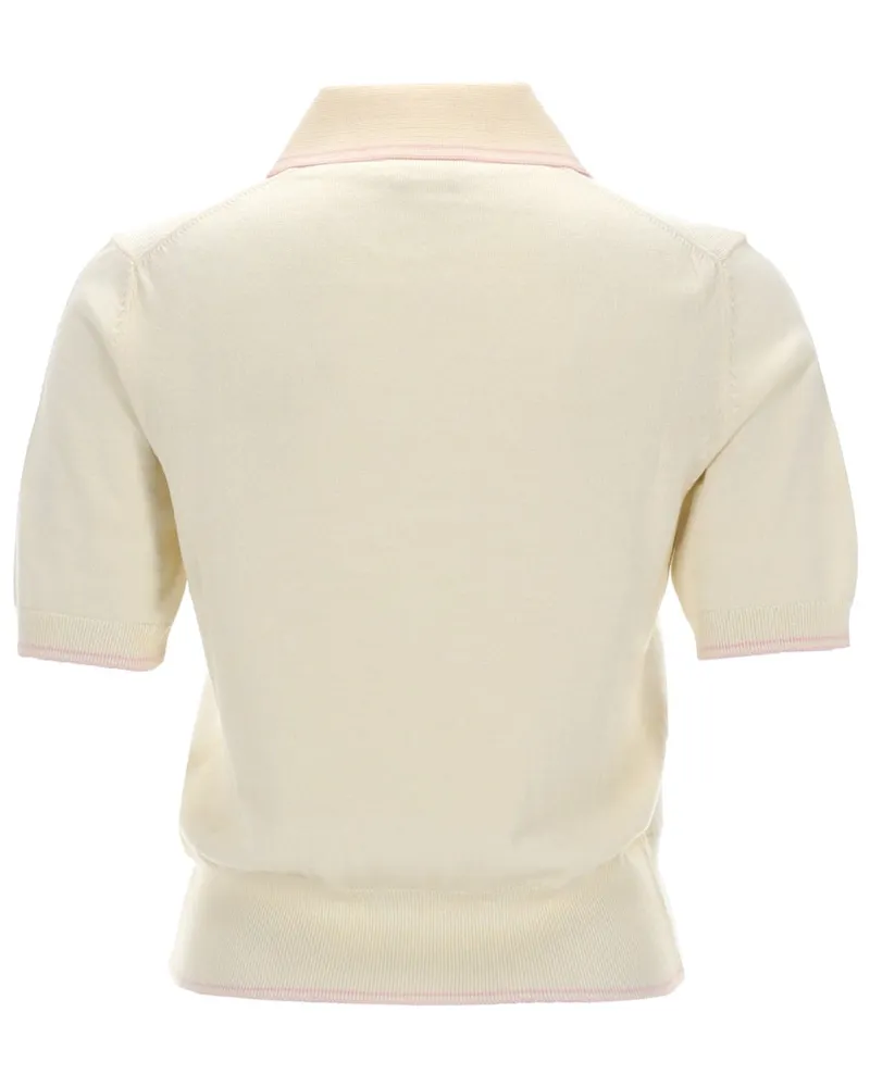 A.P.C. Lisa Polo Shirt — Ivory Ivory