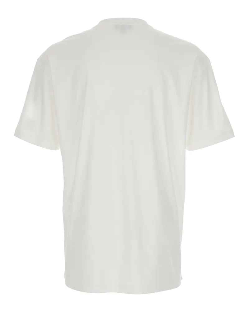 Giorgio Armani Men's Crew Neck T-Shirt White Cotton T-Shirts And Polos White