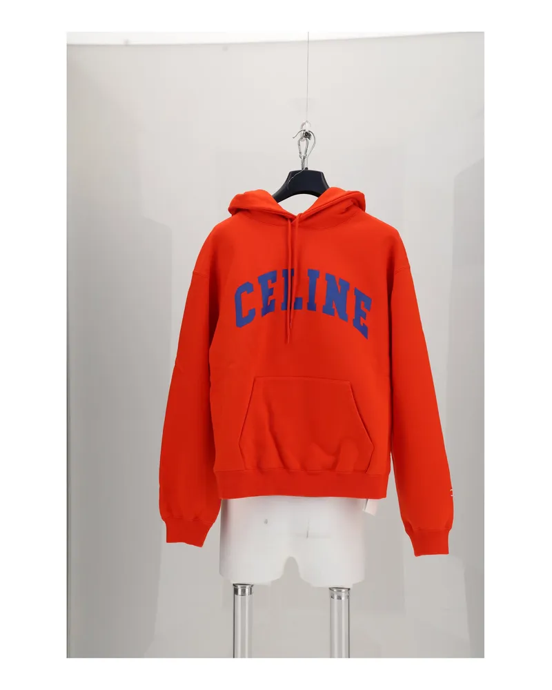 Celine Cotton Hoodie — Red Red