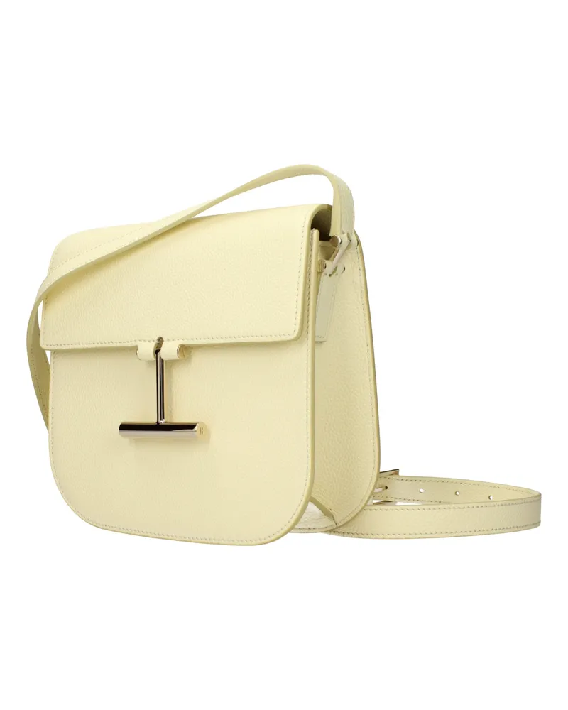 Tom Ford Leather Crossbody Bag — Yellow Yellow