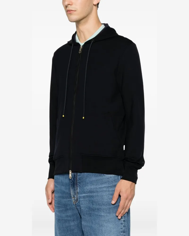 Paul Smith Cotton-Blend Hoodie — Black Black