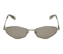 Women's Sunglasses Light Gold-Green Metal