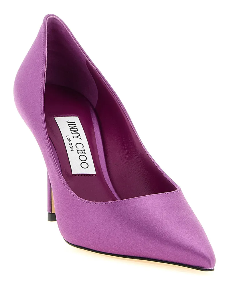 Jimmy Choo Women's Love Pump Purple Satin Purple