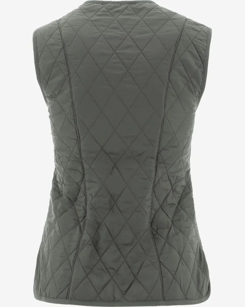 Barbour Women's Reversible Quilted Betty Vest Olive Green Polyamide Waistcoats & Gilets Green