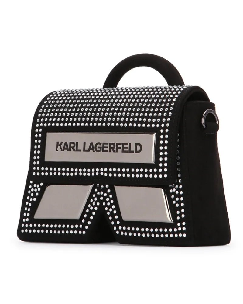 Karl Lagerfeld Boys' Studded Top Handle Bag Black Polyester Elastane Black