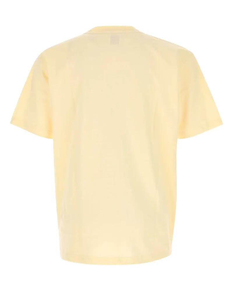 New Balance Men's Yellow Cotton T-Shirt Calcium Exterior Yellow
