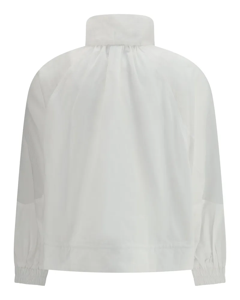 Pinko Women Beth Jacket With Transparent Inserts Bianco Brill. Polyester White