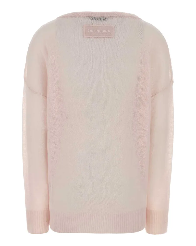 Balenciaga Foil Sweater — Pink Pink
