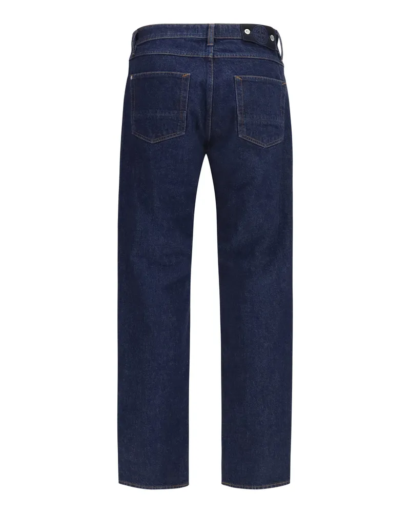 Stone Island Straight-Leg Denim Jeans — Blue Blue