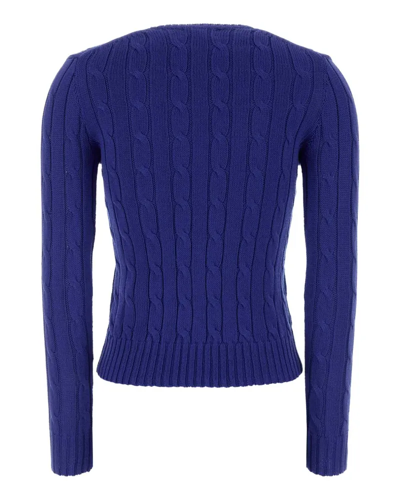 Ralph Lauren Women's Blue Cotton Sweater 012 Exterior: Maglieria Blue